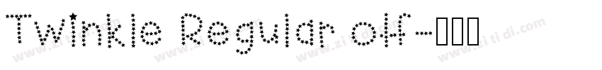 Twinkle Regular otf字体转换